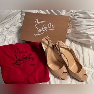 CHRISTIAN LOUBOUTIN
Prive No 120 Slingback 39.5 Nude